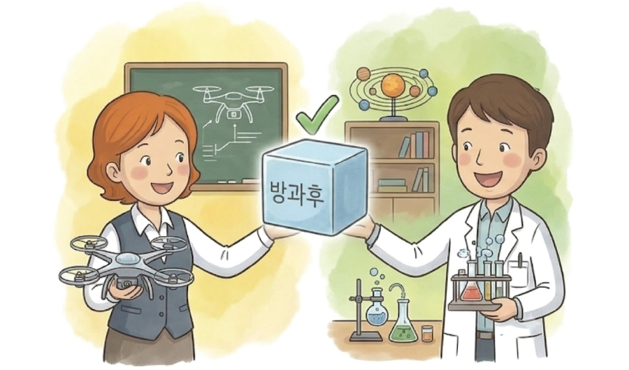 드론 강사와 과학 강사의 만남